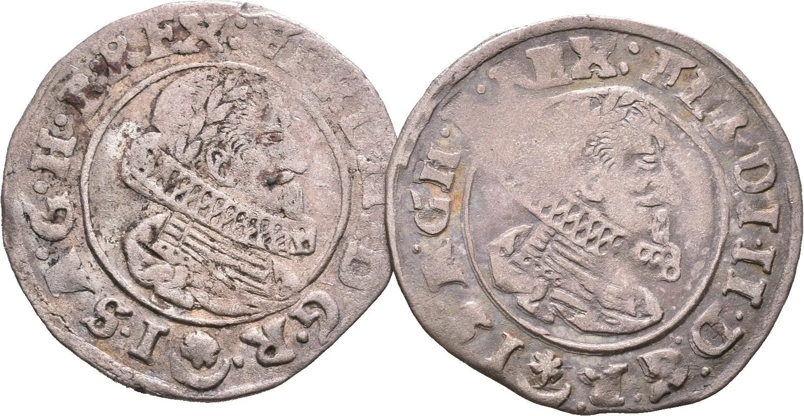 3 Krejcar 1628, 1629, Praha-Hübmer, Hal.760, patina, ned._2 ks — 1