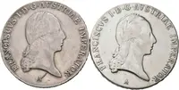 Tolar 1820 A, čištěn + Tolar 1821 A, patina, škr._2 ks — 1