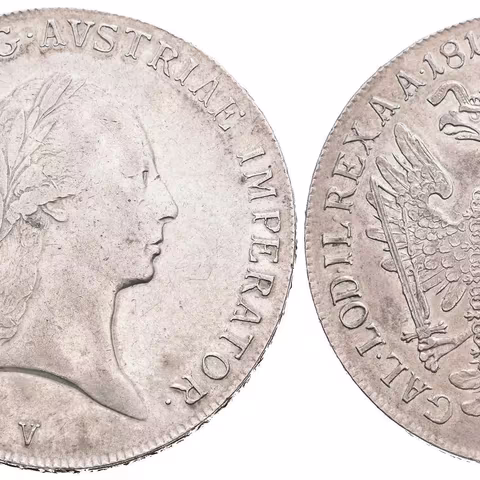 Tolar 1818 V, Benátky, pěkná zachovalost, patina, rysky
