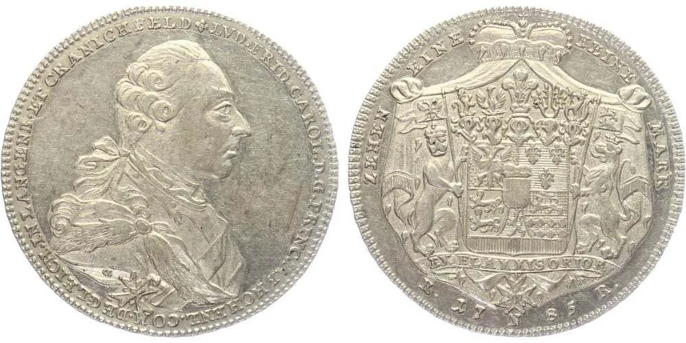 Hohenlohe - Neunstein - Öhringen, Ludwig Friedrich Karl, 1765 - 1805 — 1