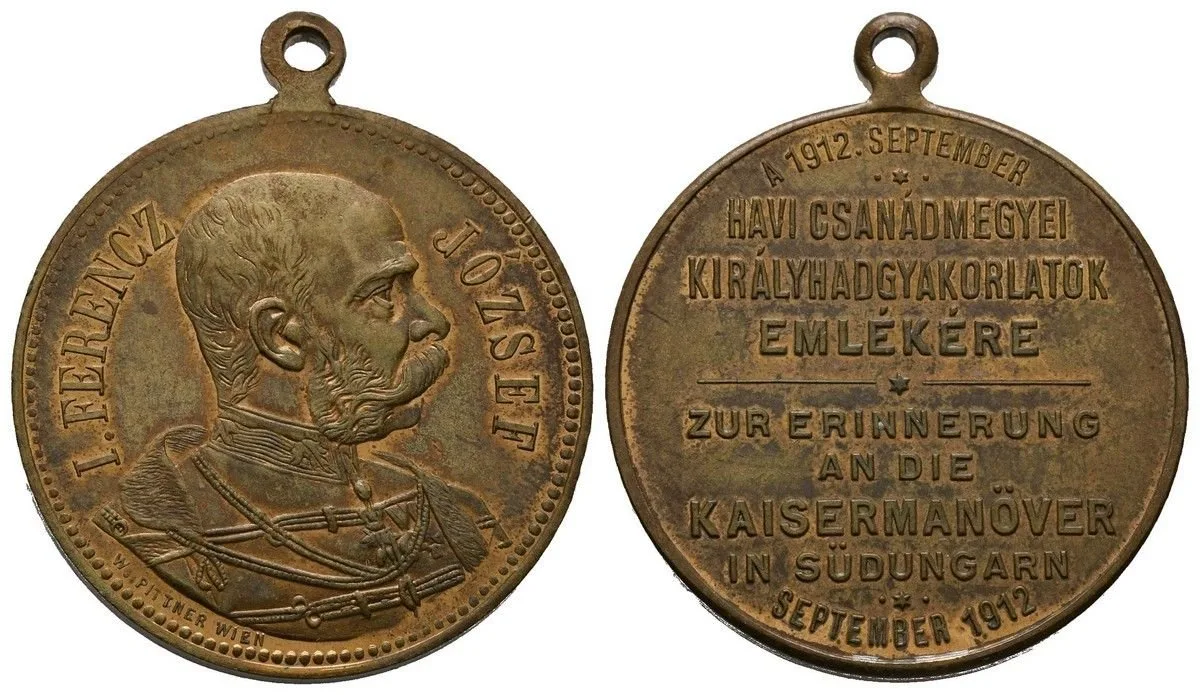 František Josef I., medaile vojenských manévrů — 1