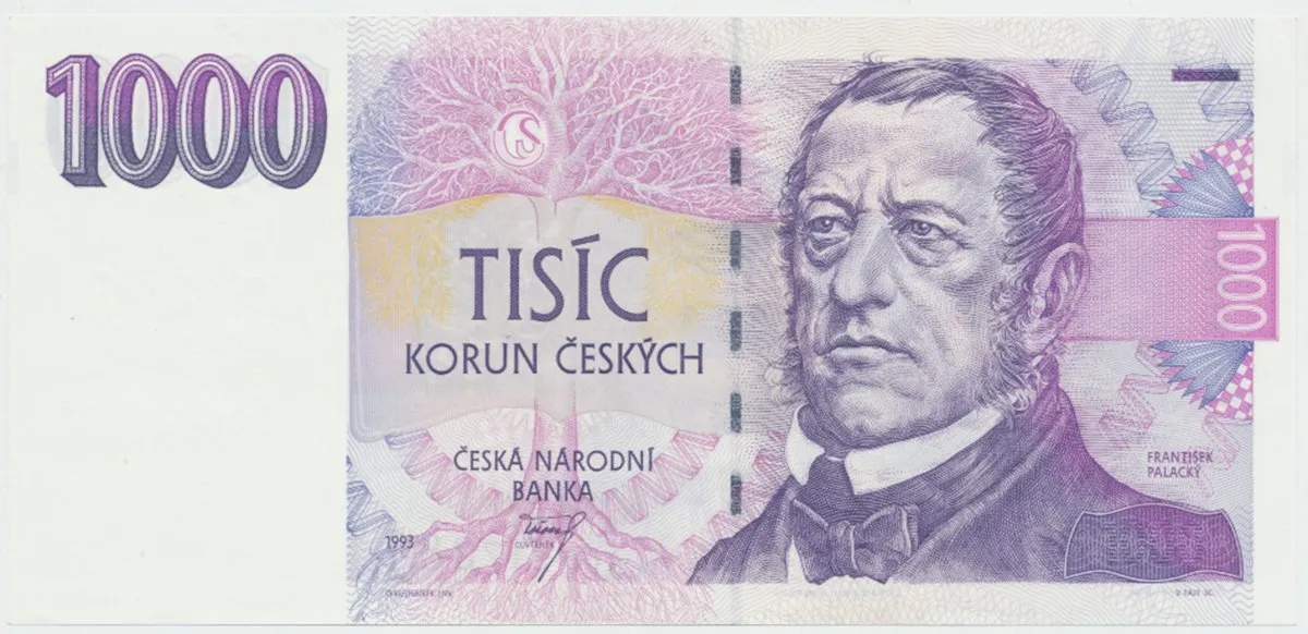 Česká republika, 1000 Koruna 1993, série A, Hej.CZ11aA