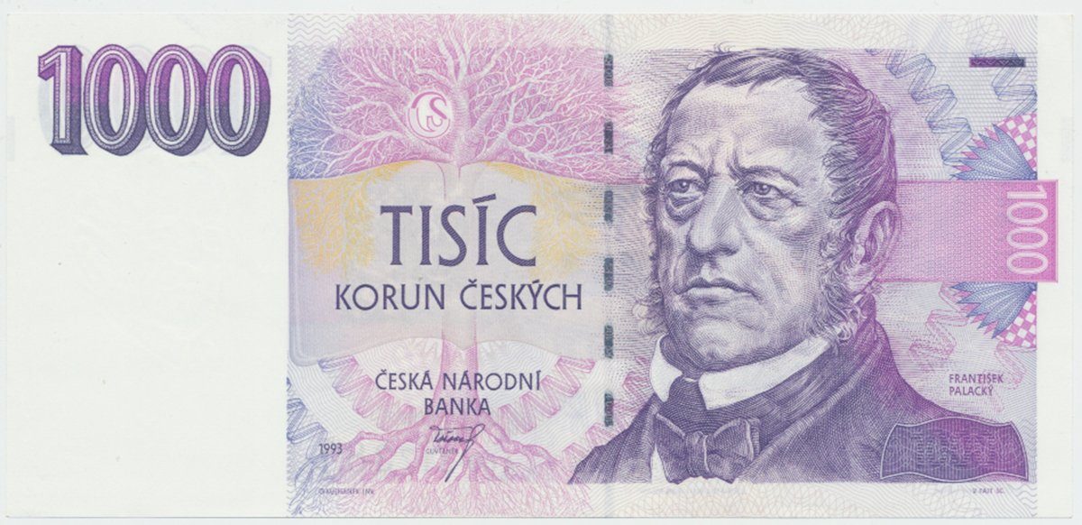 Česká republika, 1000 Koruna 1993, série A, Hej.CZ11aA