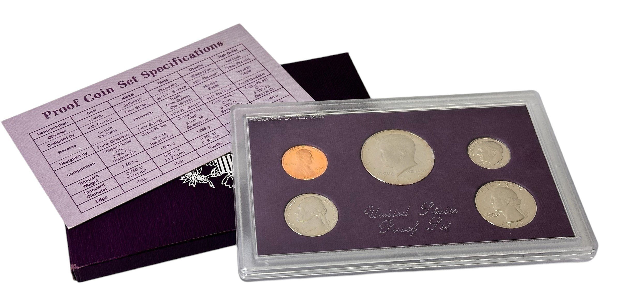 USA, Sada PROOF mincí 1987