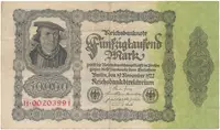 Německo, 50000 Mark 1922, Ro.079c