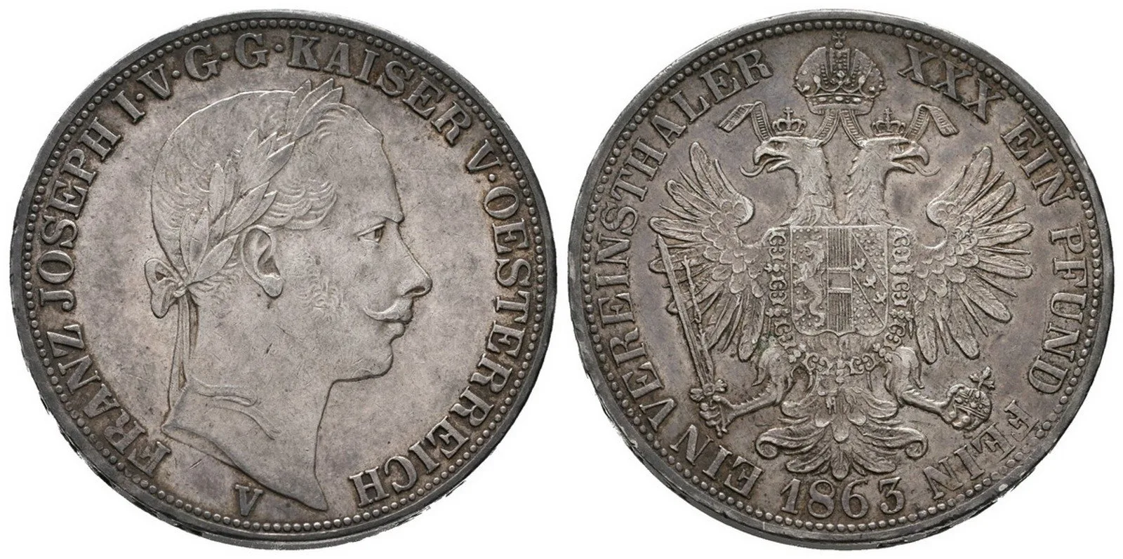 Rakouská a spolková měna, 1857 - 1892 — 1