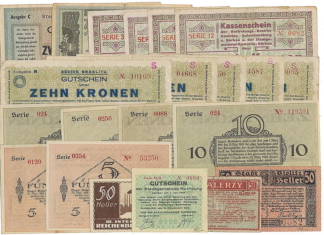 Nouzovky české od roku 1914 — 1