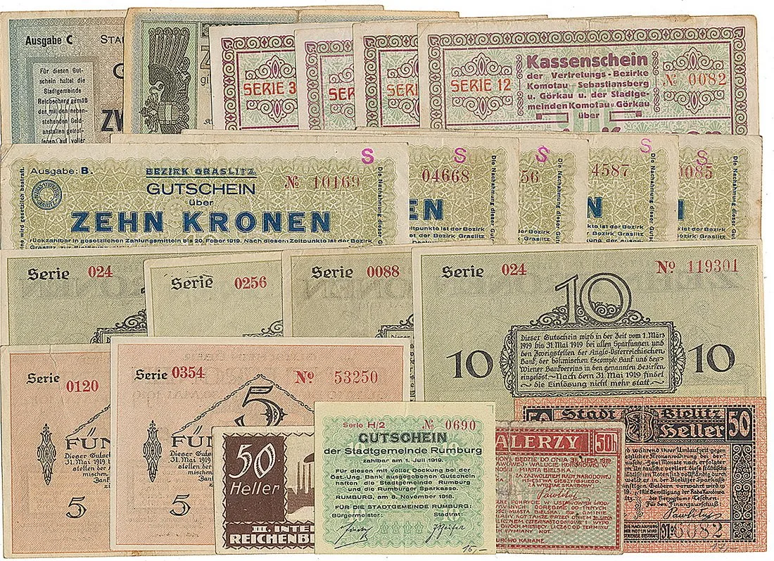 Nouzovky české od roku 1914 — 1