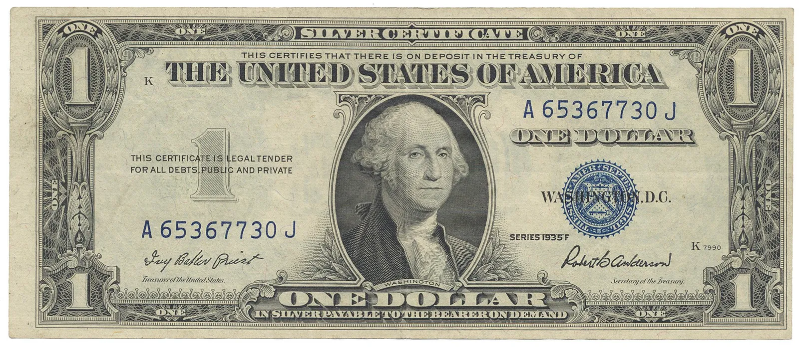 USA, 1 Dollar 1935F, Pick.416f