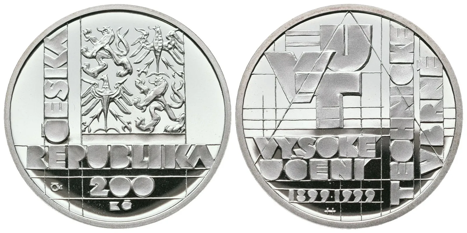 200 Kč 1999 - Vysoké učení technické v Brně, PROOF