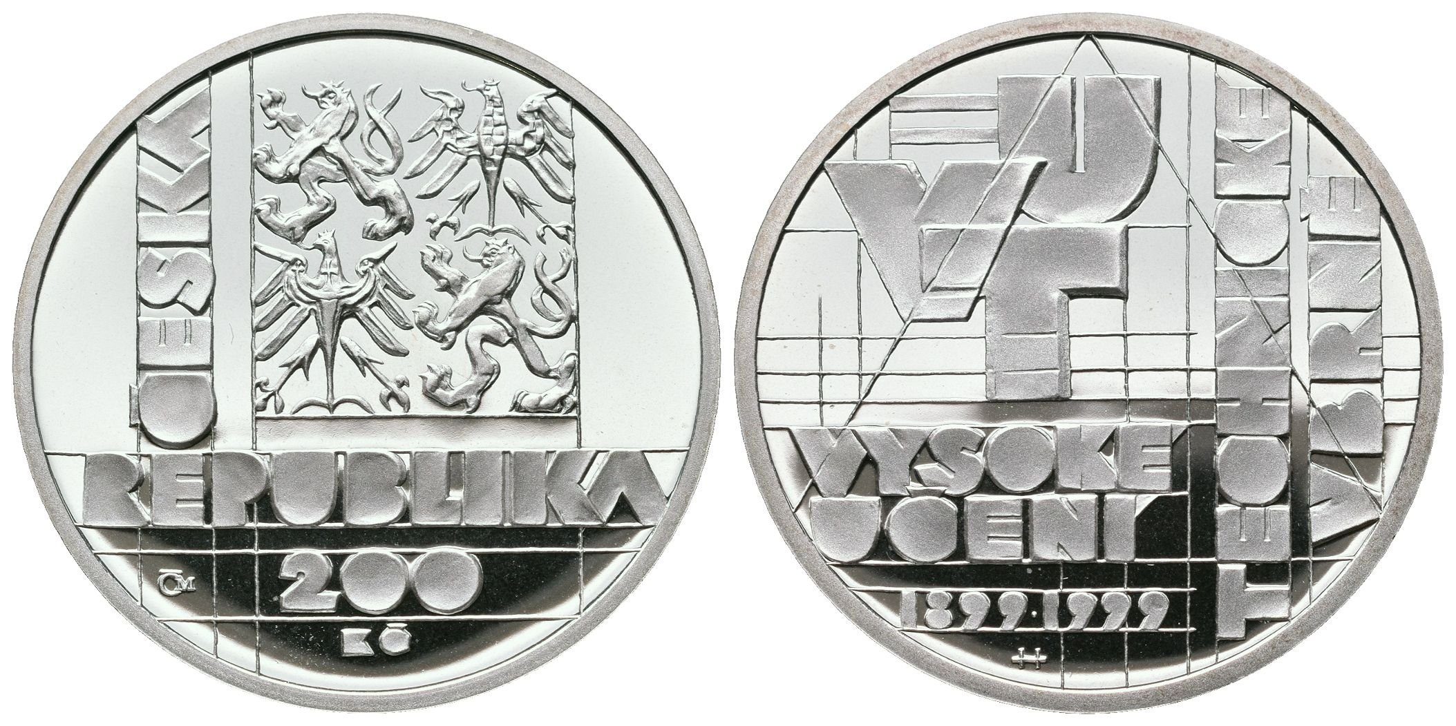 200 Kč 1999 - Vysoké učení technické v Brně, PROOF