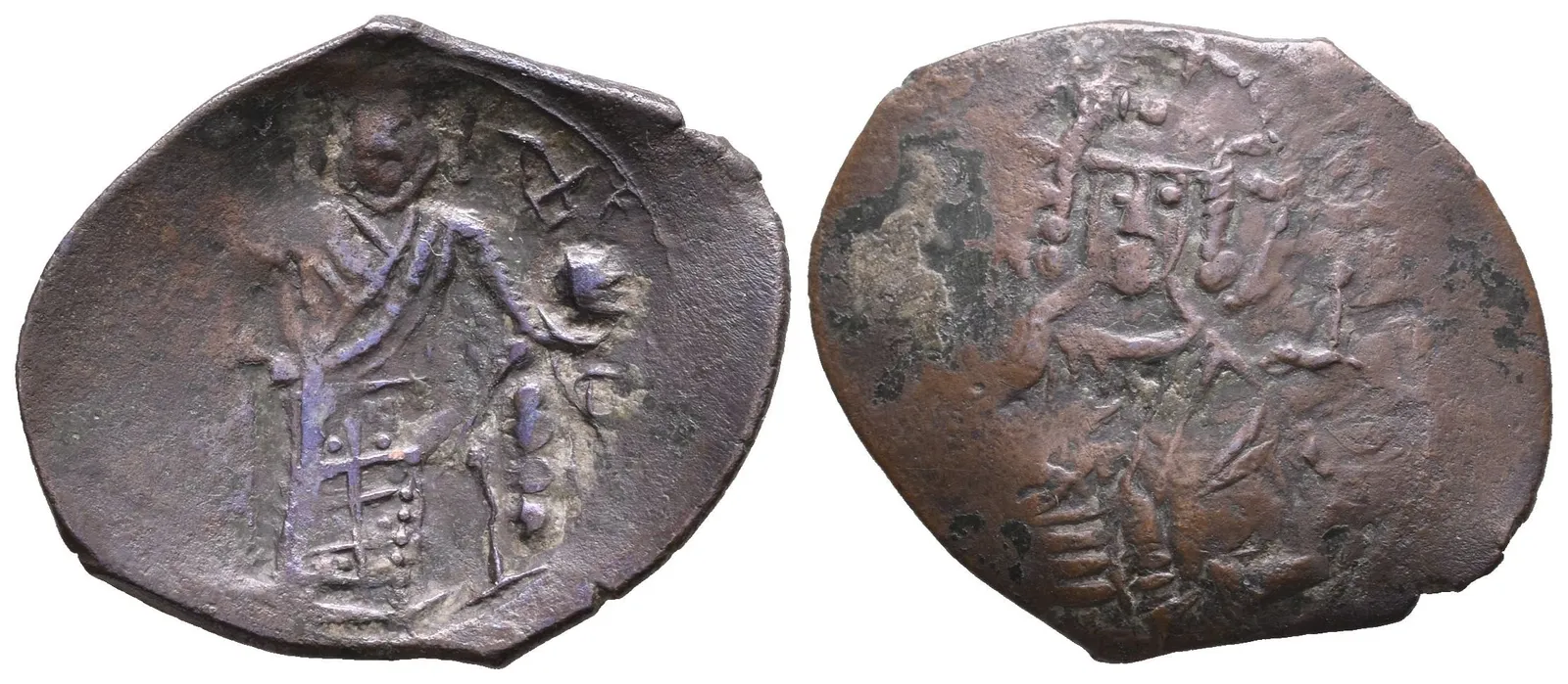 AE Mince/Stameon, Sedící Kristus čelně / Car čelně, minc. Tarnovo, D&D 3.1.2. — 1
