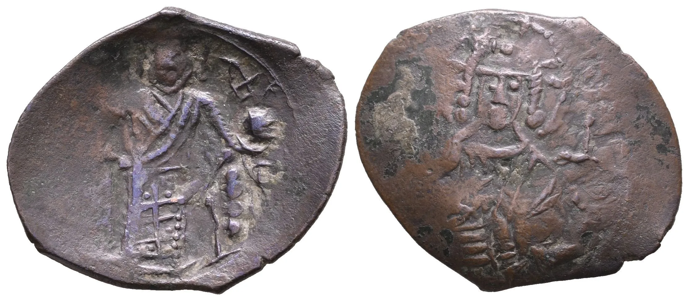 AE Mince/Stameon, Sedící Kristus čelně / Car čelně, minc. Tarnovo, D&D 3.1.2. — 1