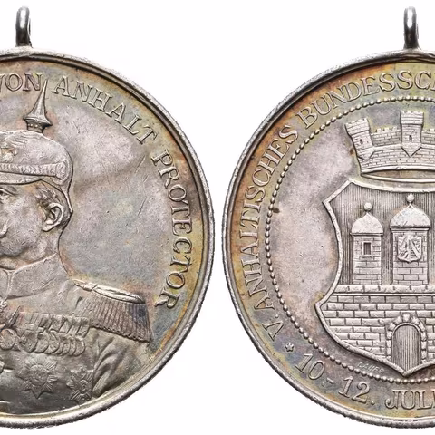 AR Medaile 1904 - V. Anhaltské spolkové střelby v Harzgerode,