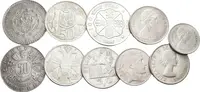 Soubor stříbrných mincí Austrálie, Belgie, Kanady, Mexika, Rakouska, Řecka — 2