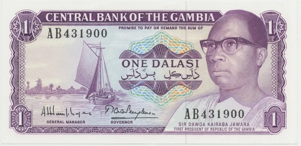 Gambie, 1 Dalasi (1987), P.4h