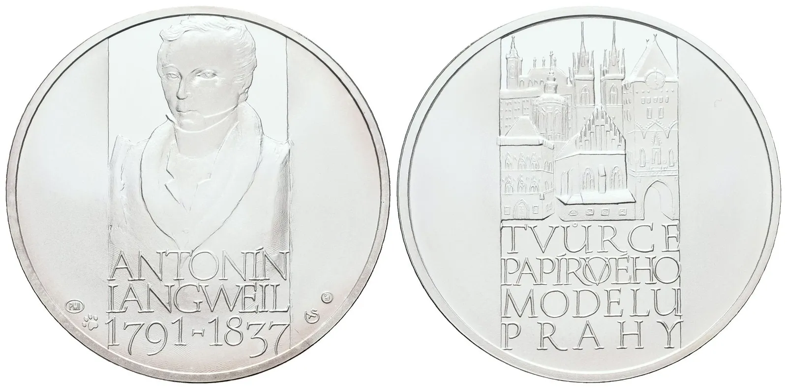 AR Medaile b.l. (2012) - Antonín Langweil - 175. výročí úmrtí