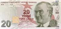 Turecko, 20 Lira (2009), P.224a