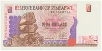Zimbabwe, 5 Dollars 1997, P.5b