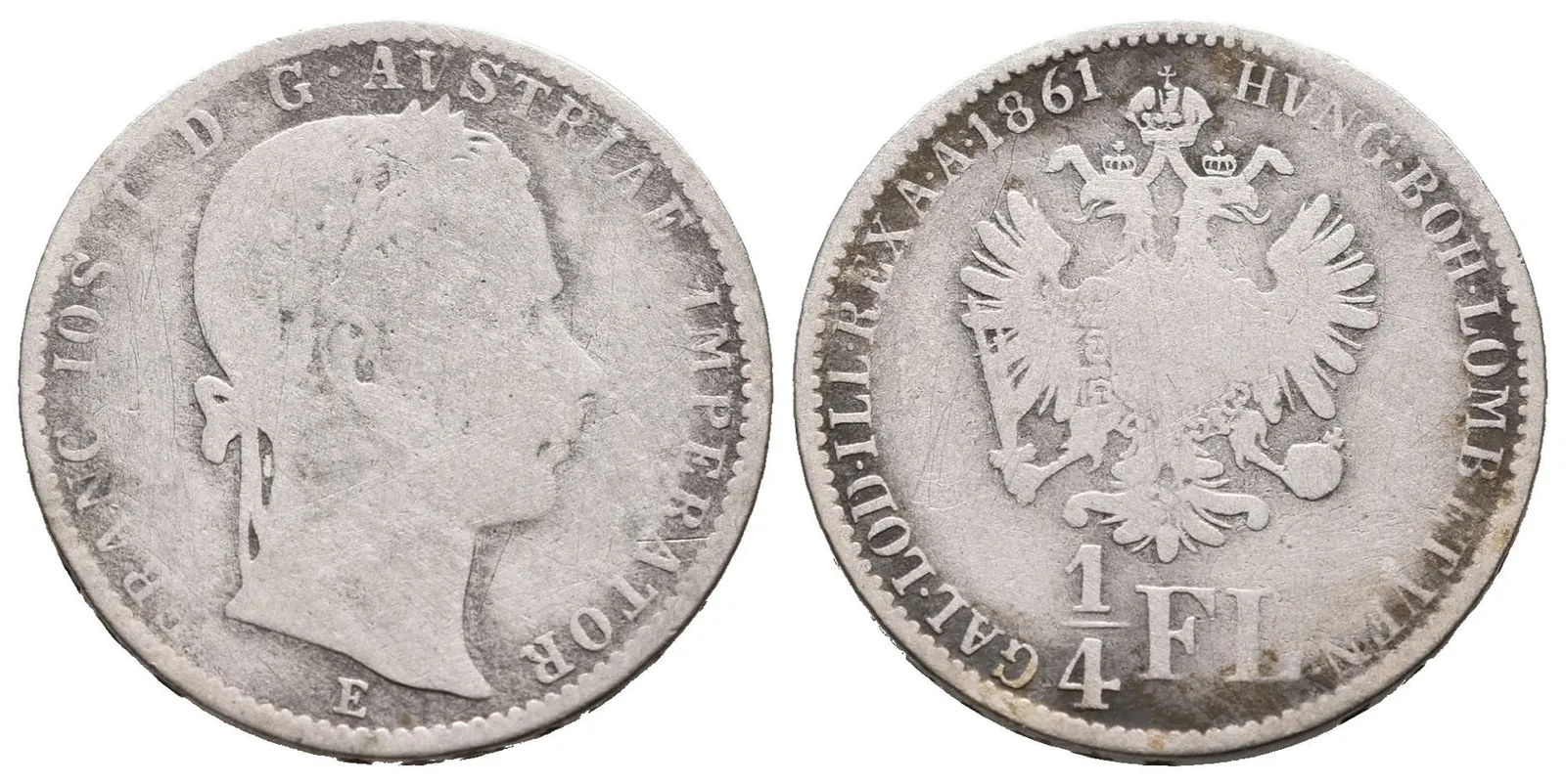 1/4 Zlatník 1861 E