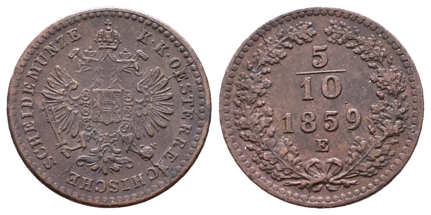 5/10 Krejcar 1859 E