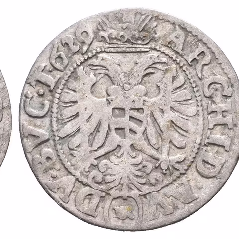 3 Krejcar 1629 HR, Vratislav-Riedel+Ziesler, Hal.1018, patina