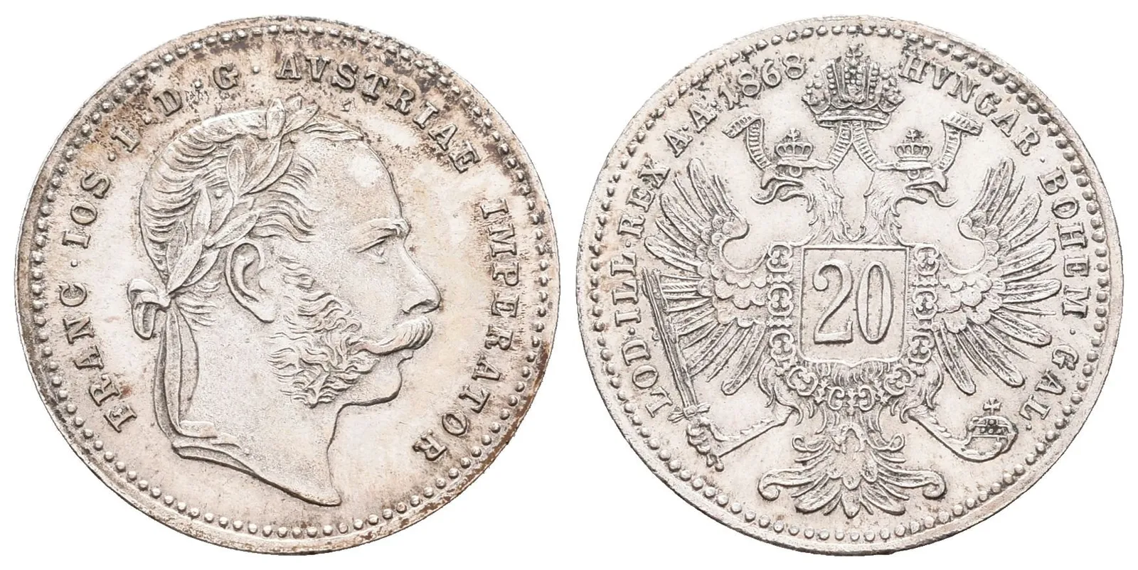 20 Krejcar 1868