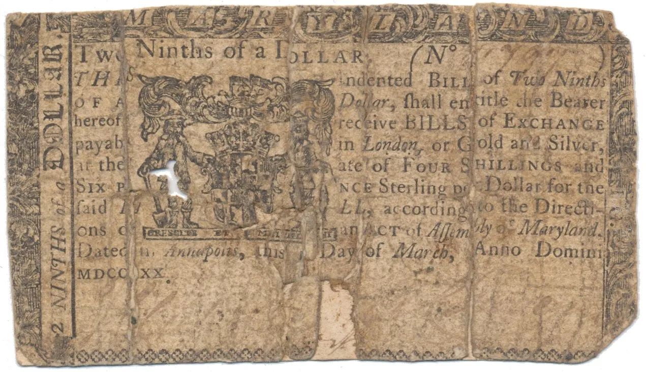 Amerika, 2/9 Dollaru 1770