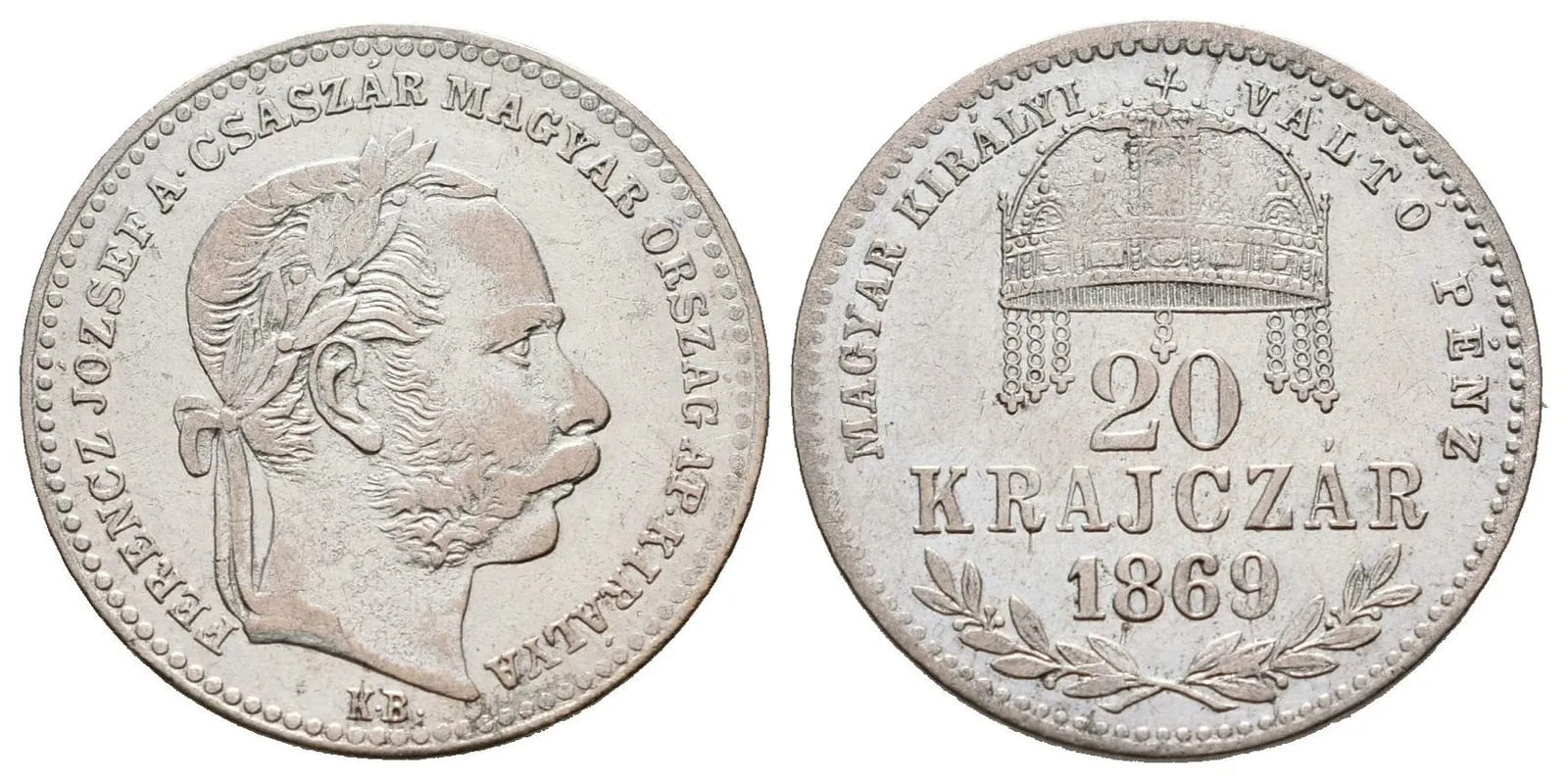20 Krejcar 1869 GYF