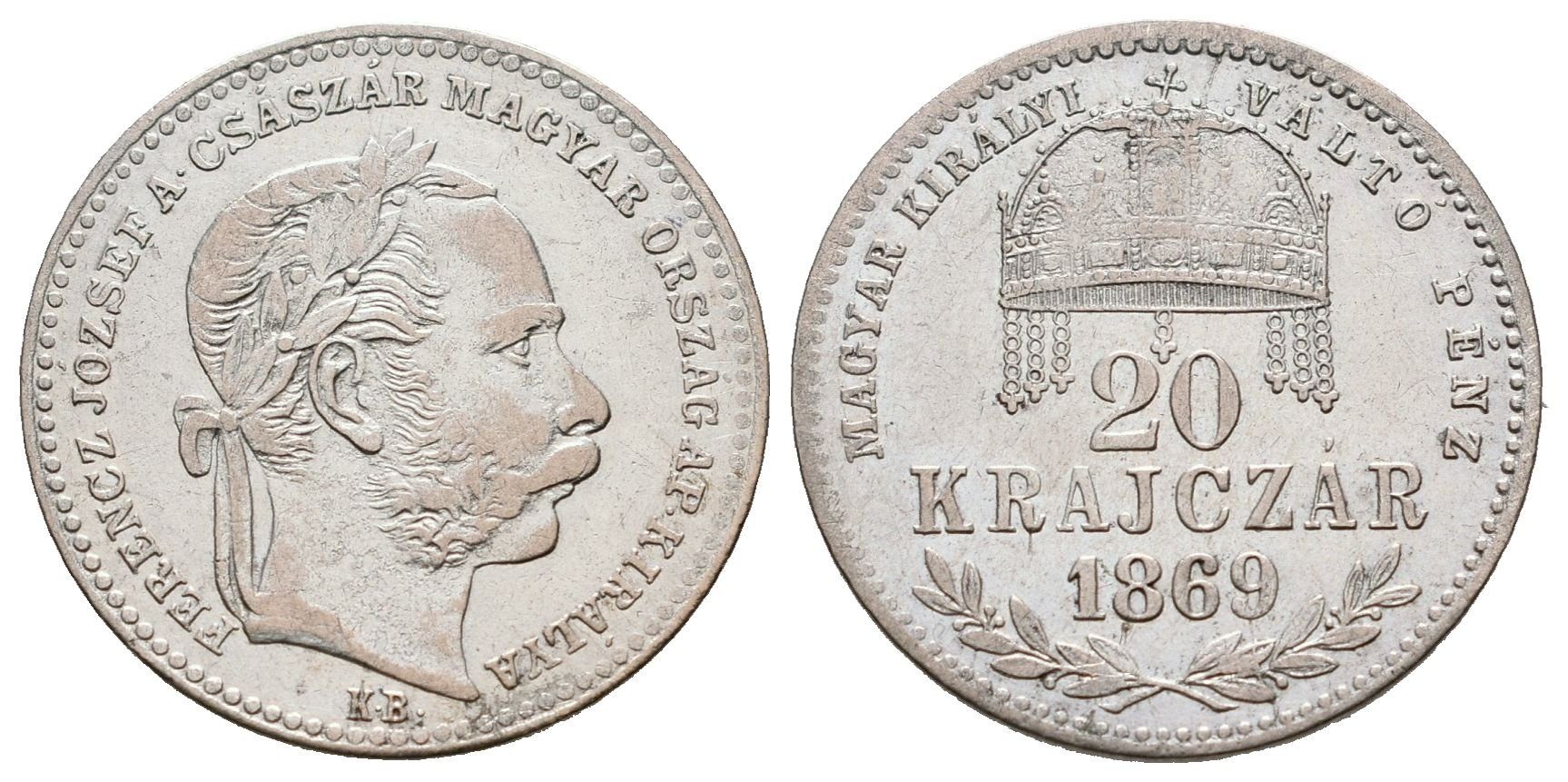 20 Krejcar 1869 GYF