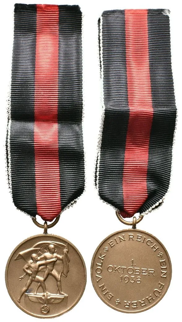 III. Říše, Pamětní medaile na 1. říjen 1938