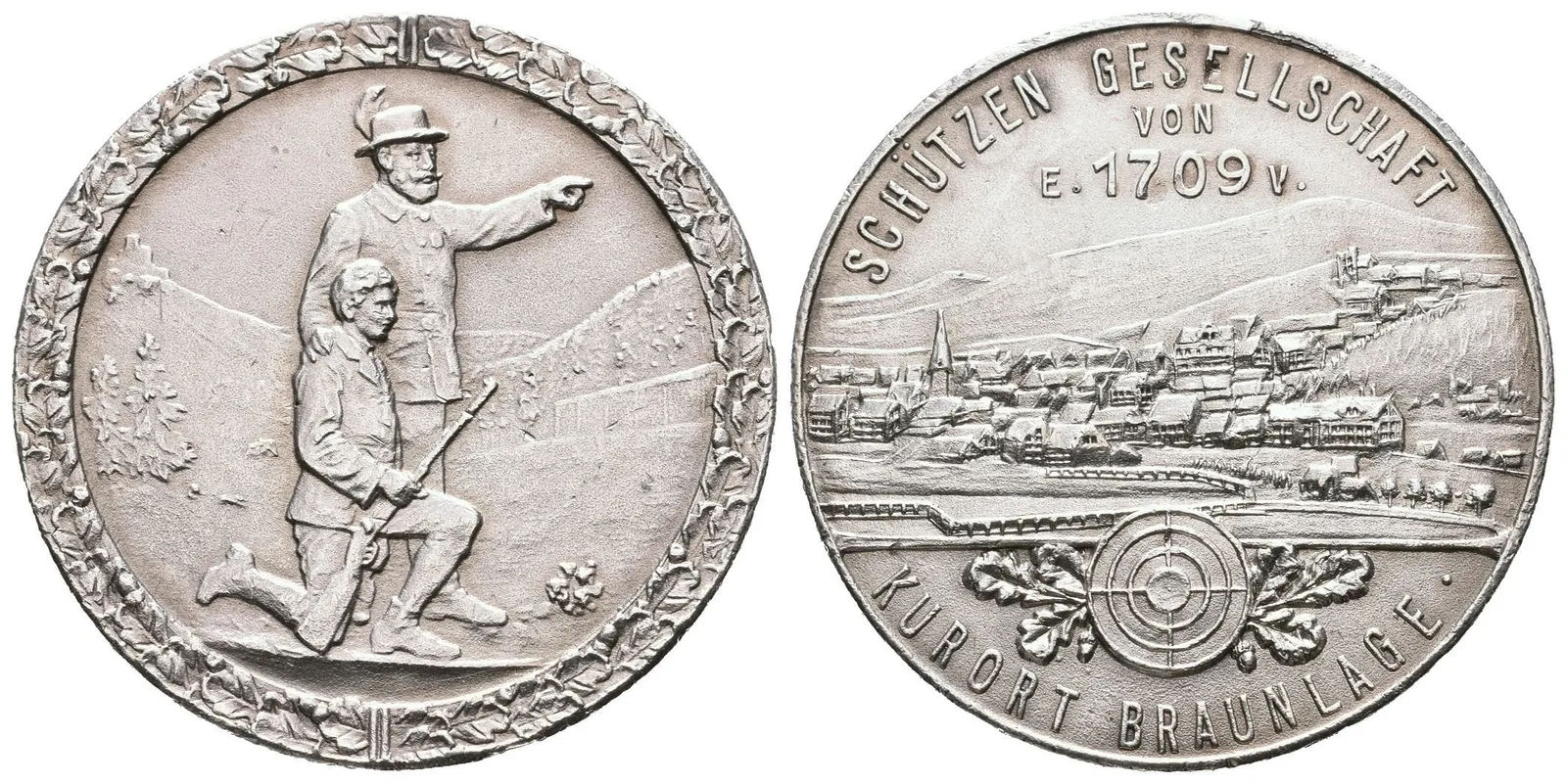 AR Medaile b.l. - Střelecký spolek v lázeňském městě Braunlage. — 1