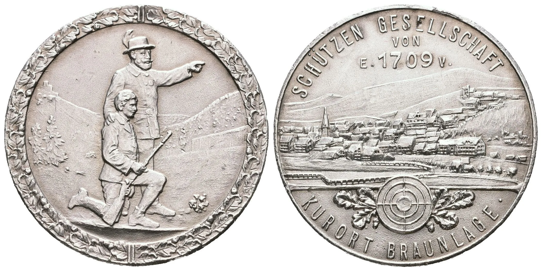 AR Medaile b.l. - Střelecký spolek v lázeňském městě Braunlage. — 1