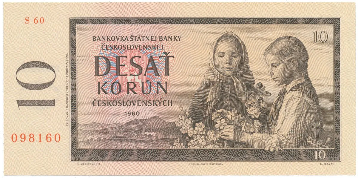 Československo, 10 Koruna 1960, série S, Hej.97cS