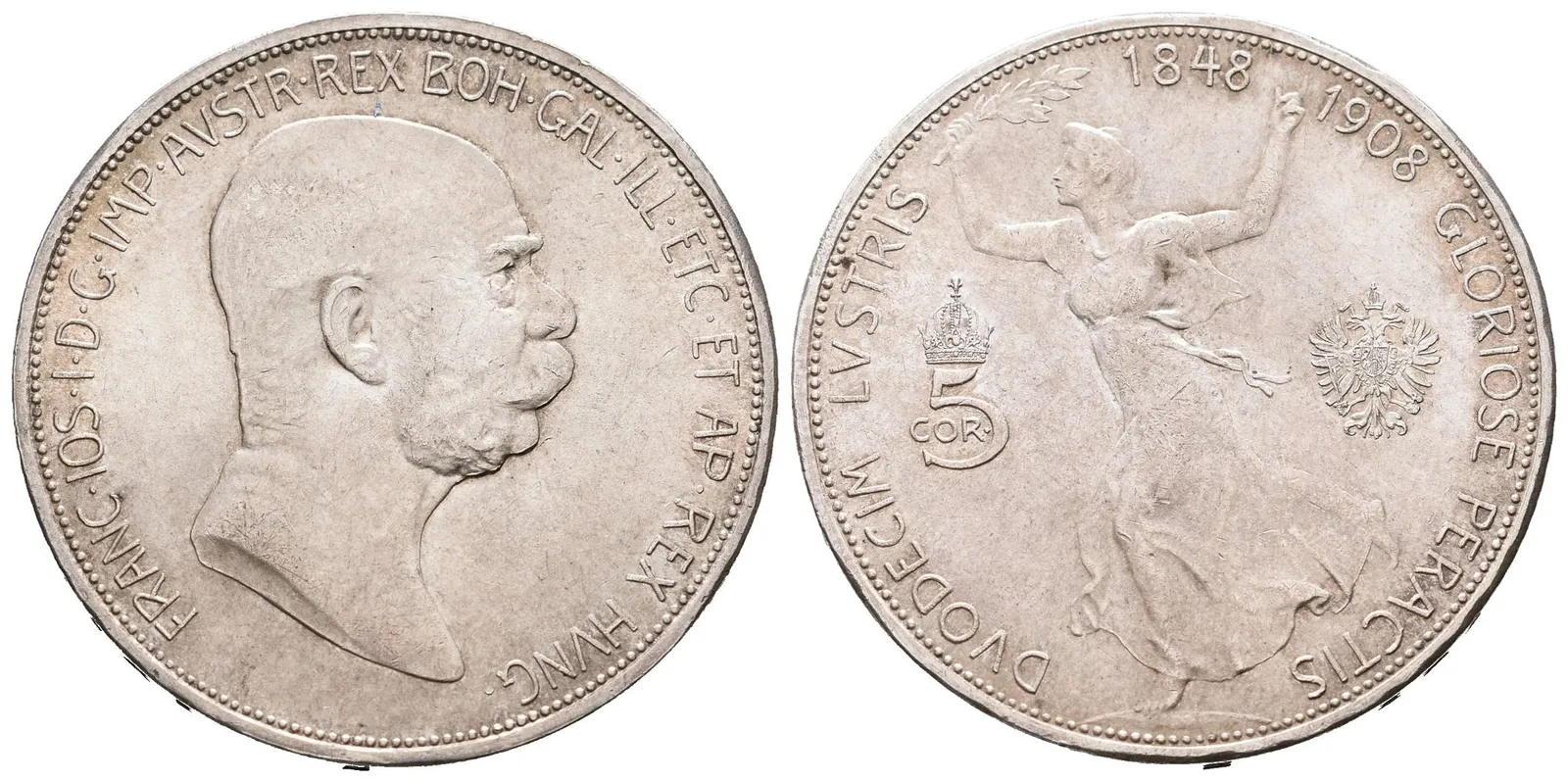 5 Koruna 1908 - jubilejní