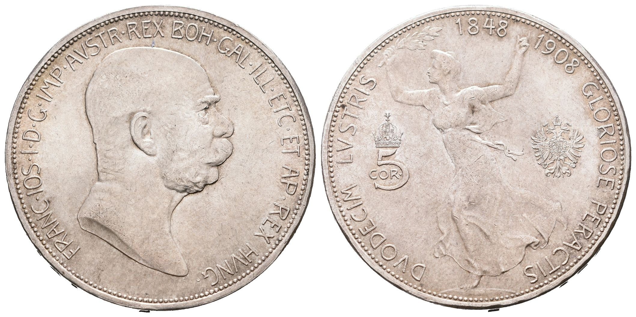 5 Koruna 1908 - jubilejní