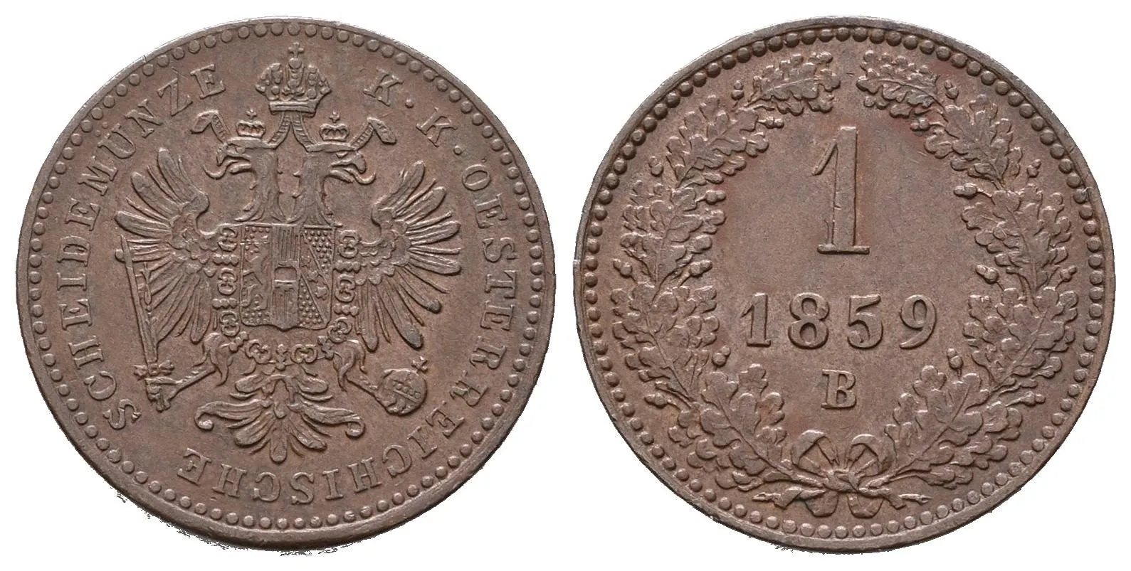 Rakouská a spolková měna, 1857 - 1892 — 1