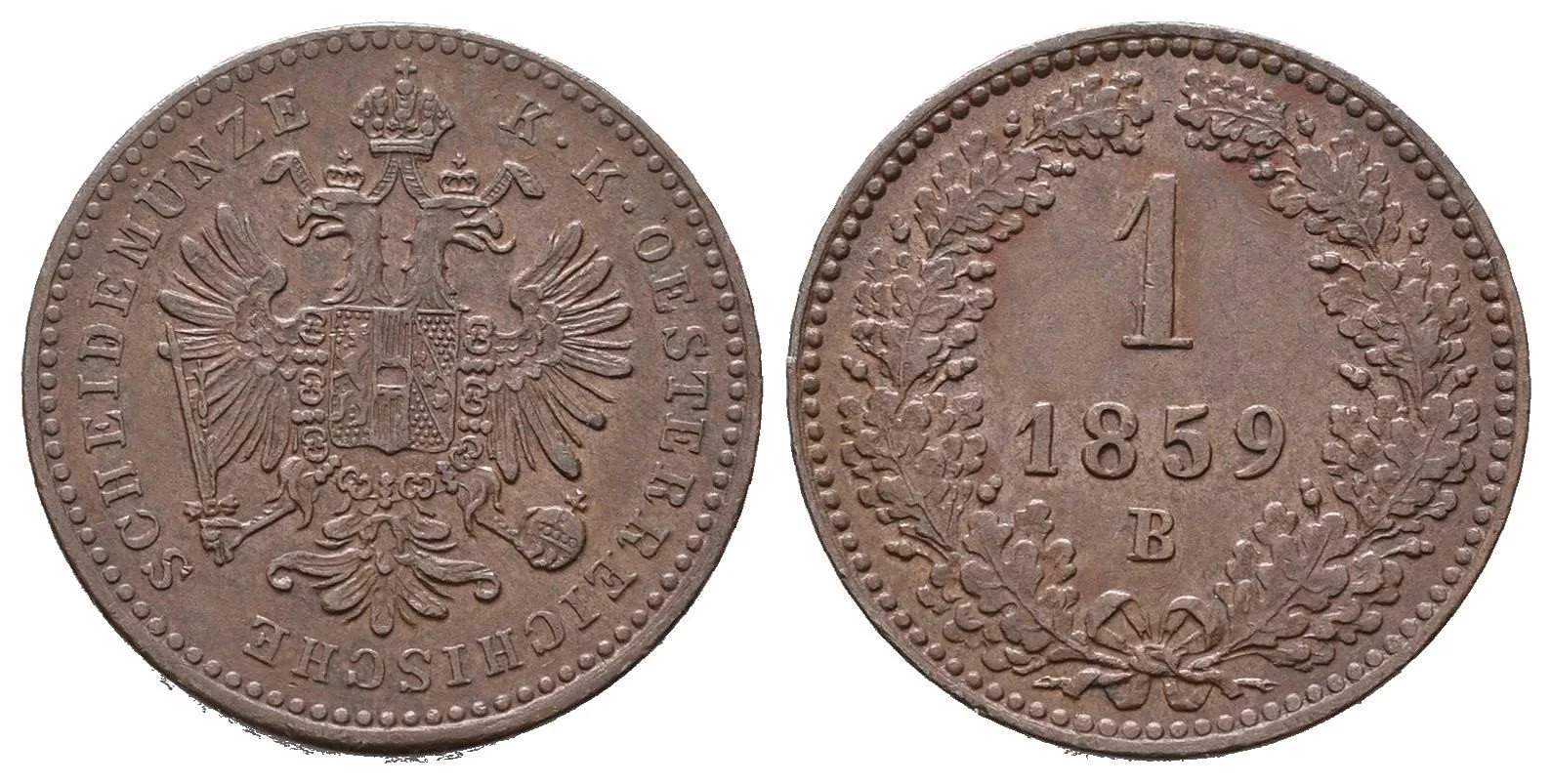 Rakouská a spolková měna, 1857 - 1892 — 1