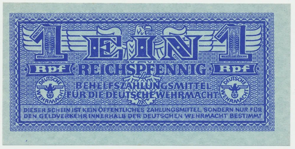 Německo - Wehrmacht, 1 Reichspfennig (1942~1944), Ro.501