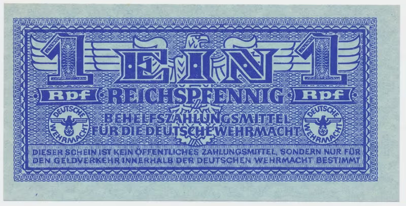 Německo - Wehrmacht, 1 Reichspfennig (1942~1944), Ro.501