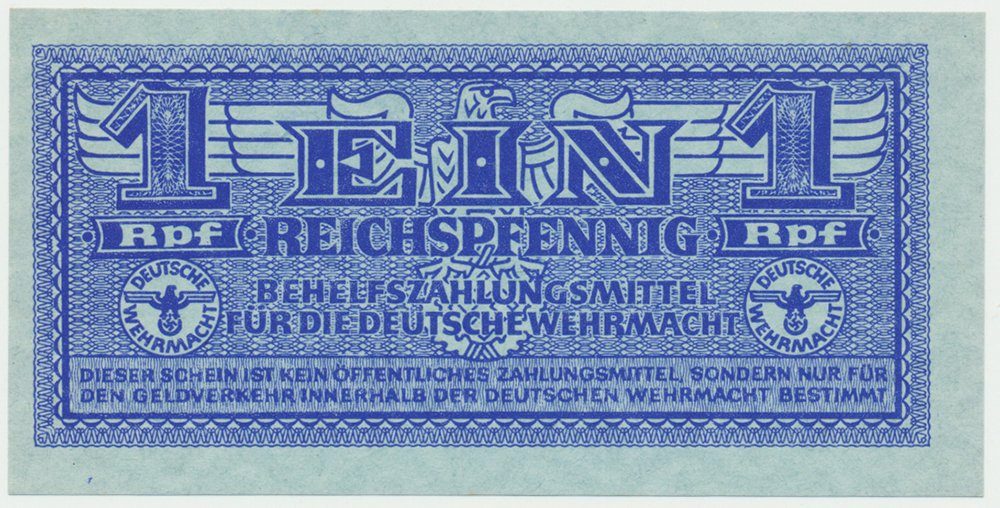 Německo - Wehrmacht, 1 Reichspfennig (1942~1944), Ro.501