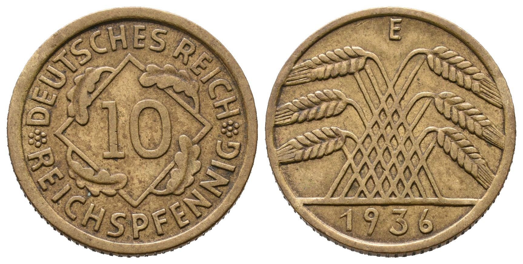 Výmar, 10 Rentenpfennig 1936 E