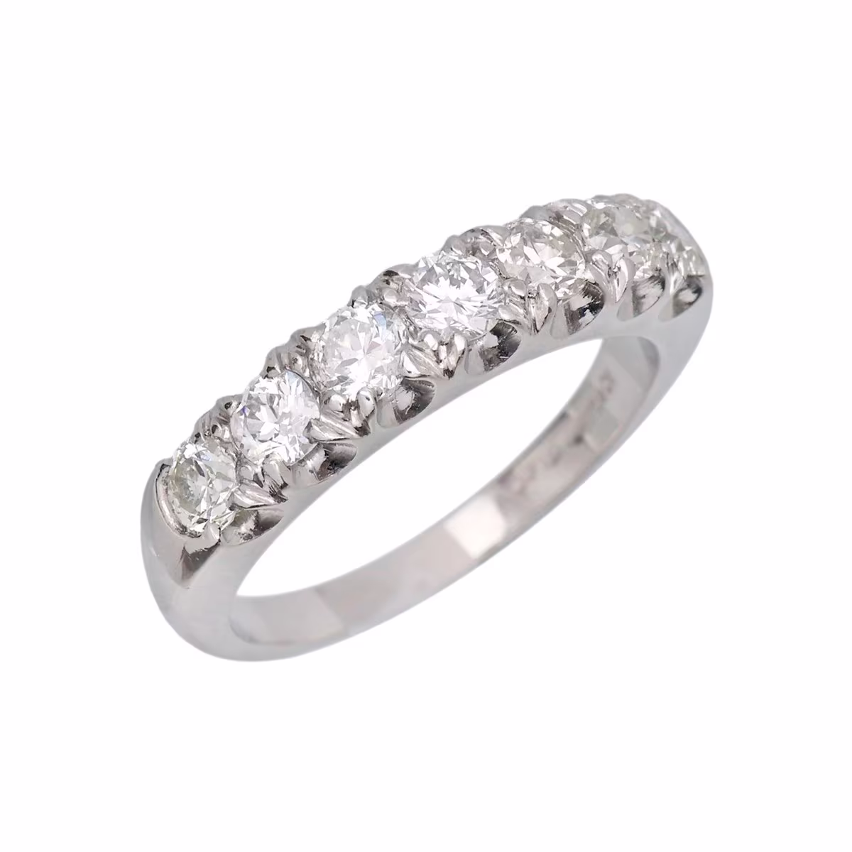 Art deco platinový prsten s přírodními brilianty 0,90 ct