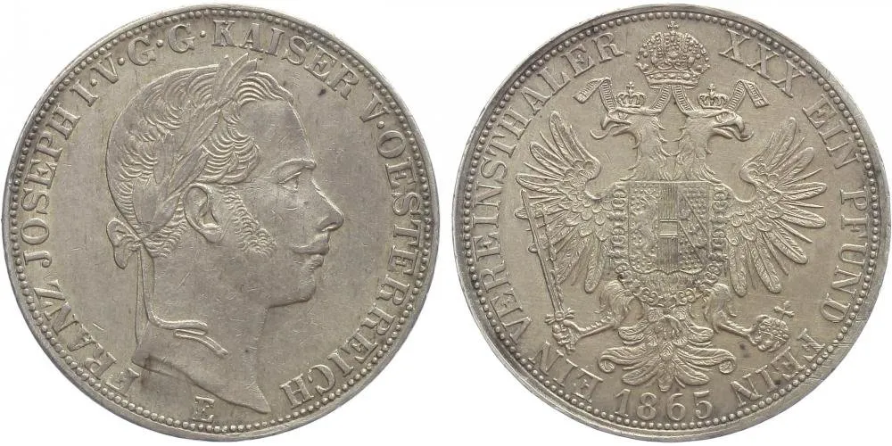 Rakouská a spolková měna, 1857 - 1892 — 1