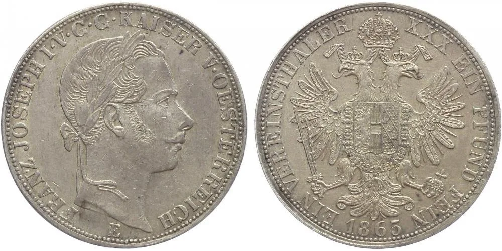 Rakouská a spolková měna, 1857 - 1892 — 1