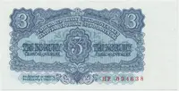 Československo, 3 Koruna 1953, tisk Praha, série HP, Hej.90b