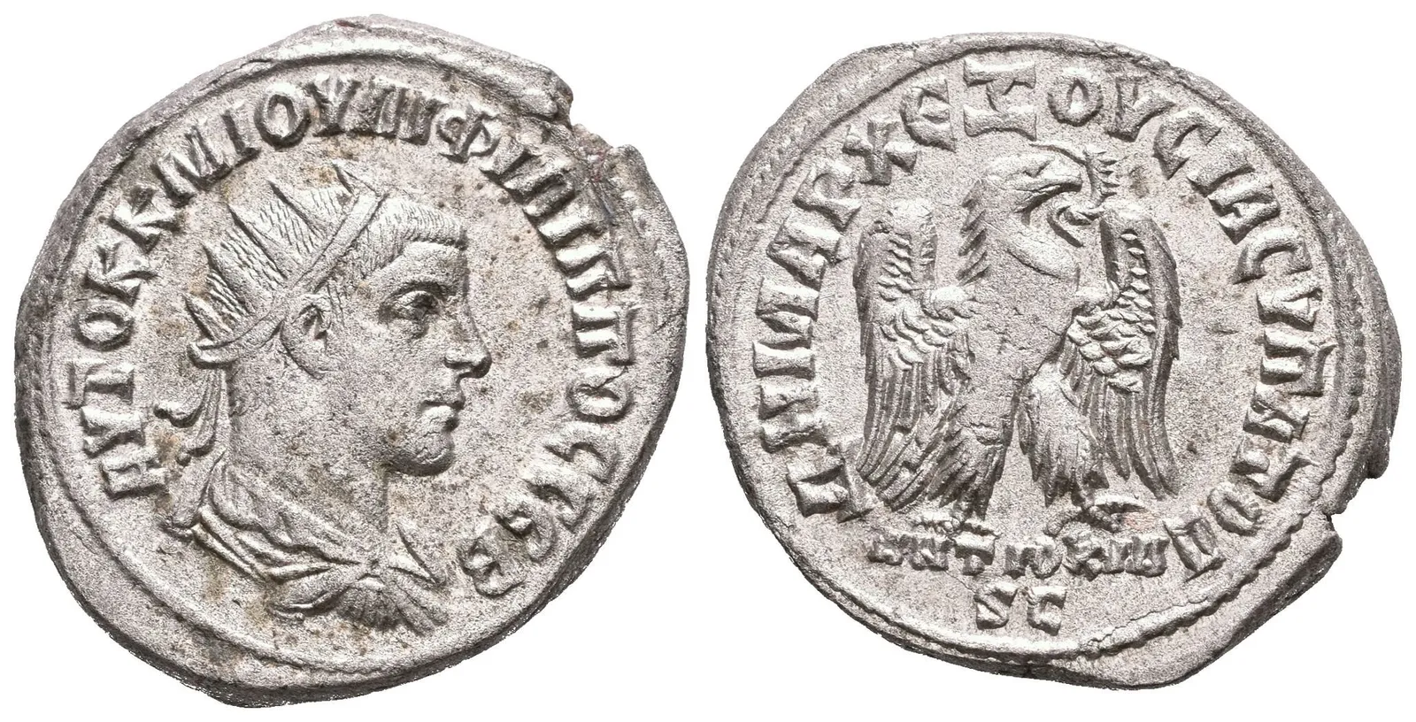 Syria, Seleucis a Pieria, Antiochia ad Orontem, Tetradrachma, Rv: Stojící orel zprava, — 1