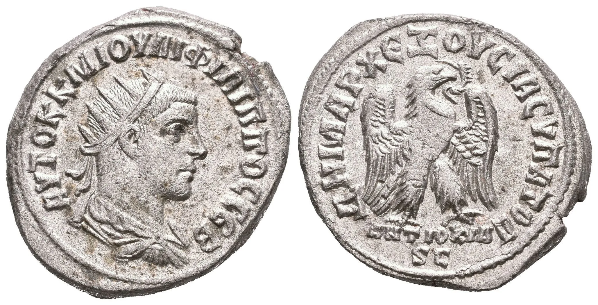 Syria, Seleucis a Pieria, Antiochia ad Orontem, Tetradrachma, Rv: Stojící orel zprava, — 1