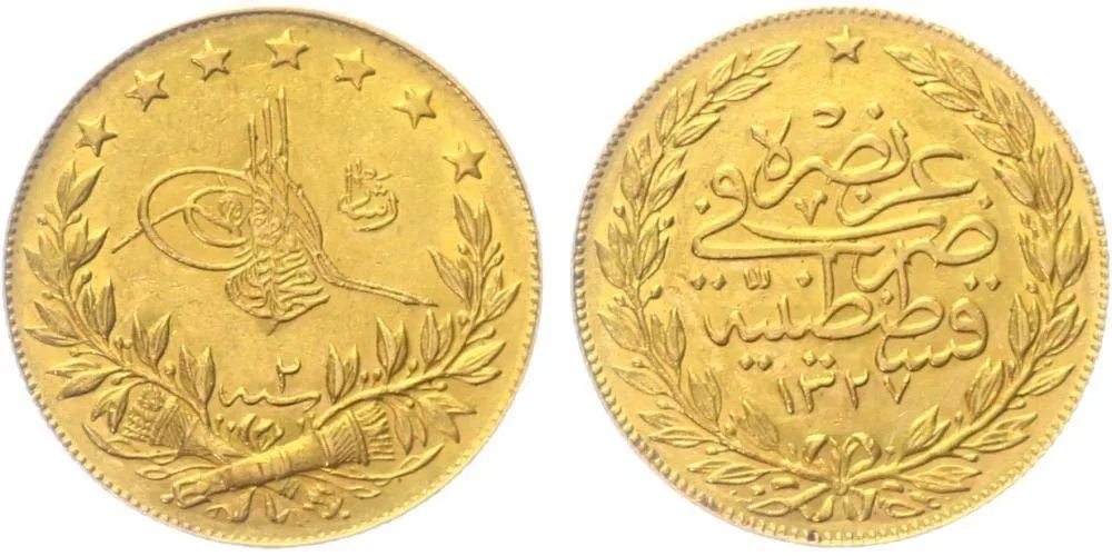 Turecko, Muhammad V., AH 1327 - 1336 (1909 - 1918 AD) — 1