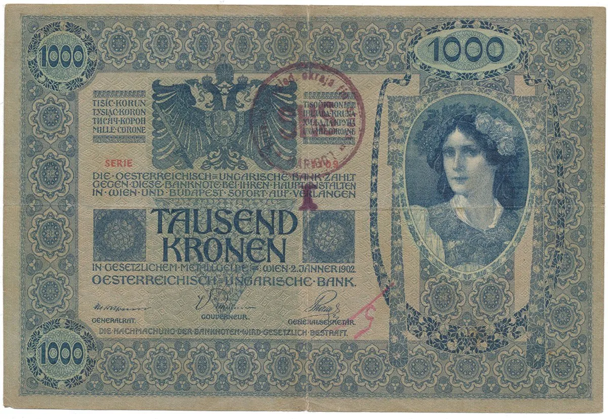 Razítkované R-U bankovky na Balkáně 1919-1921 — 1